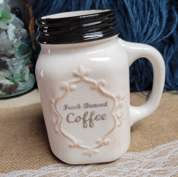 Youngs fresh roasted coffee Mason jar mug 5×6 super cute - Picture 3 of 11